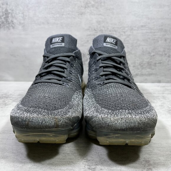Nike Air VaporMax Flyknit Running Shoes - Men's Size 10.5 - Gray - Picture 3 of 10